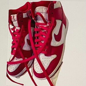 NIKE LADIES DUNK HIGH POINT SNEAKERS SZ 8 GREAT COND